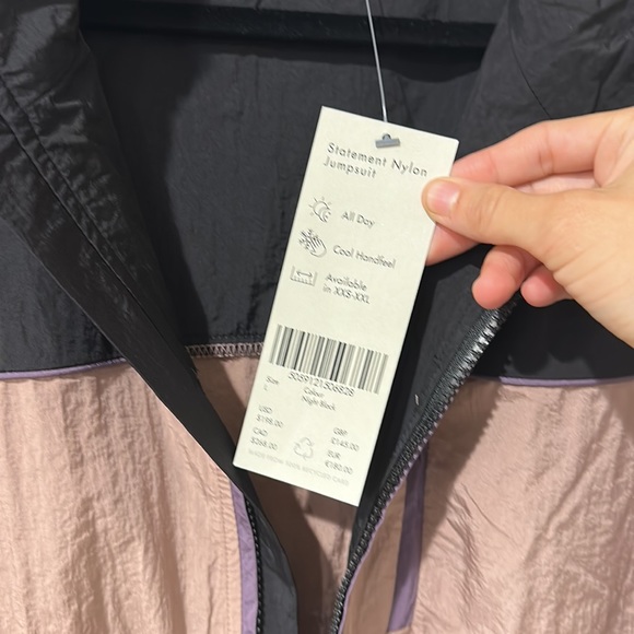 NEW • Sweaty Betty • Women’s Statement Colorblock Nylon Jumpsuit Night Black - Picture 4 of 4